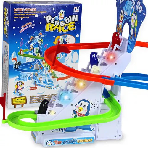 Penguin Racing Slide Track Set-Go with Sounds