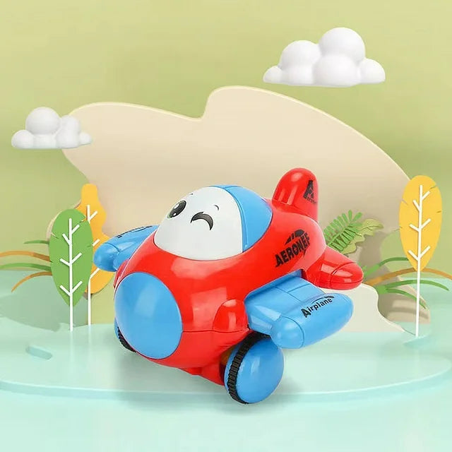 Friction Cartoon Aircraft Toy - 1Pc
