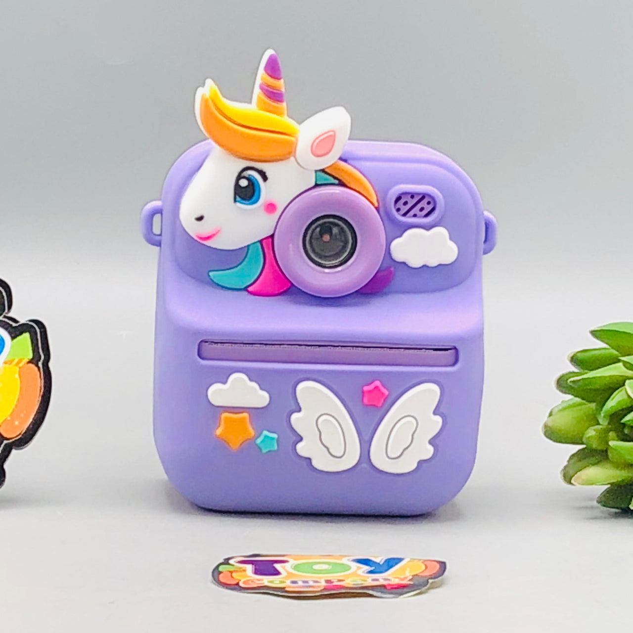 Kids Unicorn Themed Instant Print Camera With Silicon Case