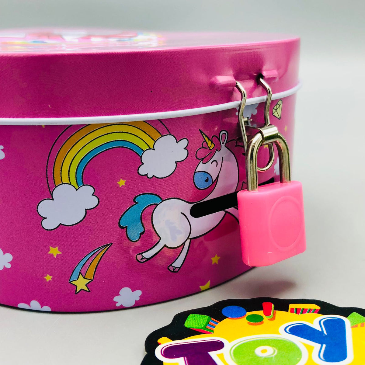 Cartoon Design Metal Body Kids Coin Saving Box - Assortment