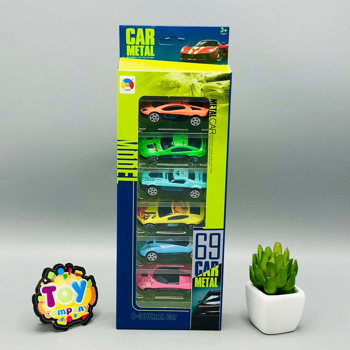 Diecast 300Kmh Inertial Power Cars - 6Pcs