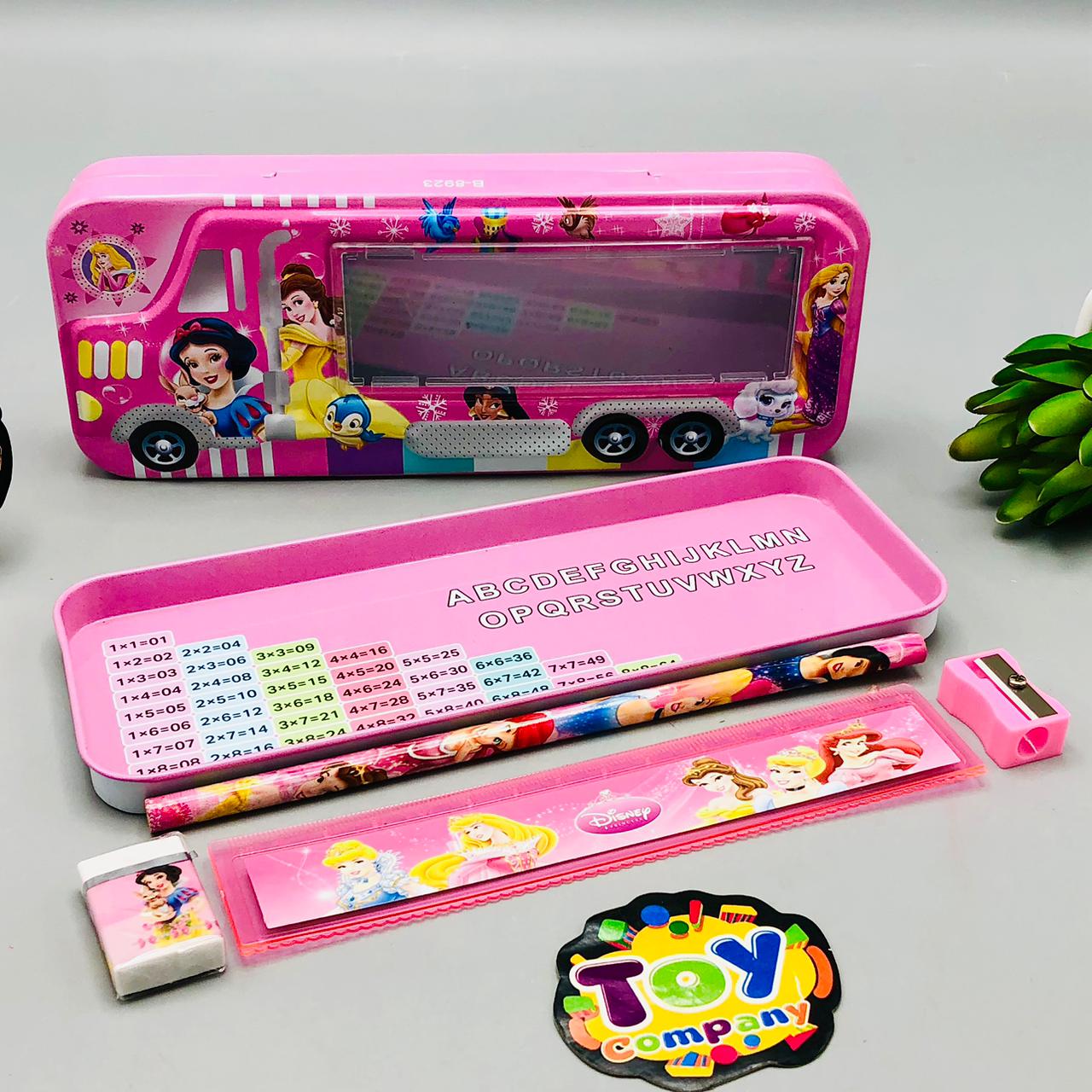 6Pcs Tin Geometry Box For Girls - Assortment