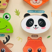 Wooden Mathematical Shapes Board With Names