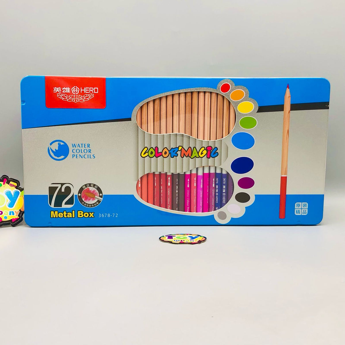 72Pcs Water Color Pencils Set With Tin Box