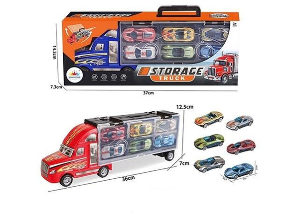 ABS Inertial Storage Truck With 6Pcs Cars