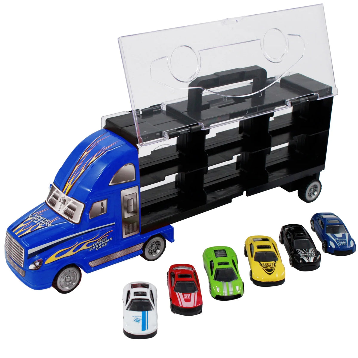 ABS Inertial Storage Truck With 6Pcs Cars
