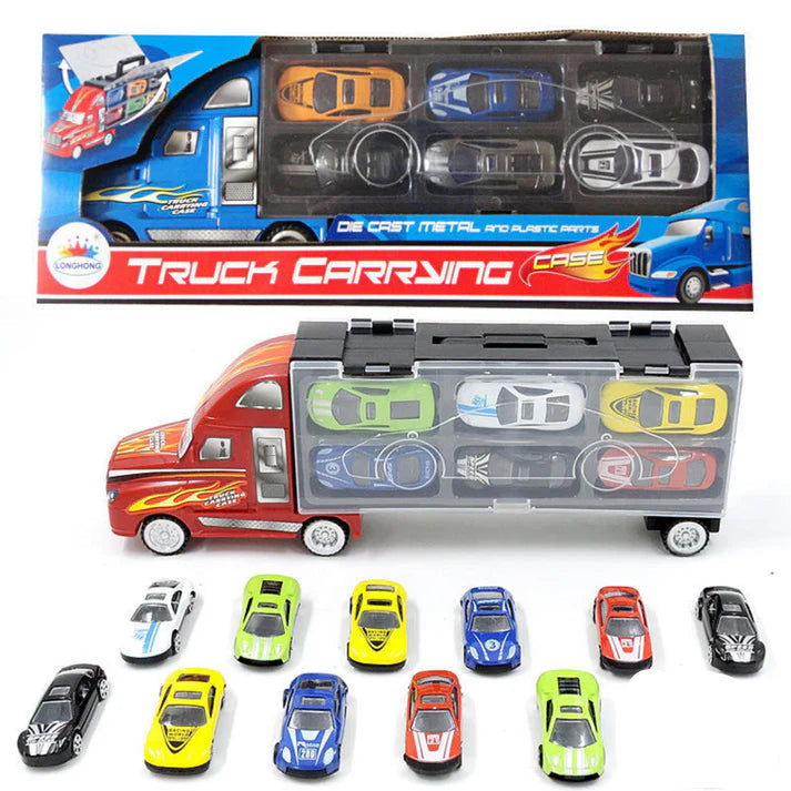 ABS Inertial Storage Truck With 6Pcs Cars
