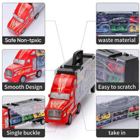 ABS Inertial Storage Truck With 6Pcs Cars