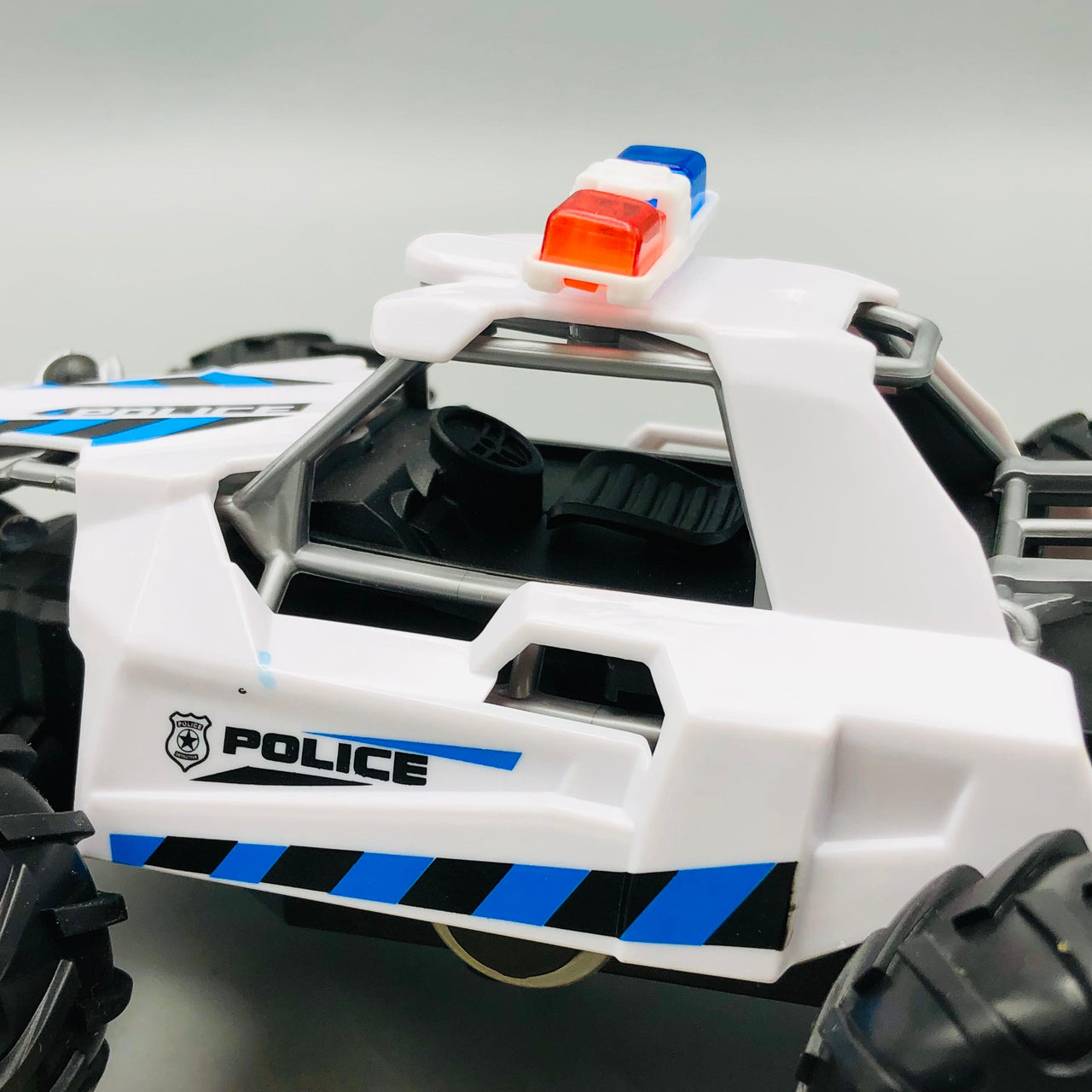 Kids ABS Pullback Police Car With Light & Sound - 1Pc