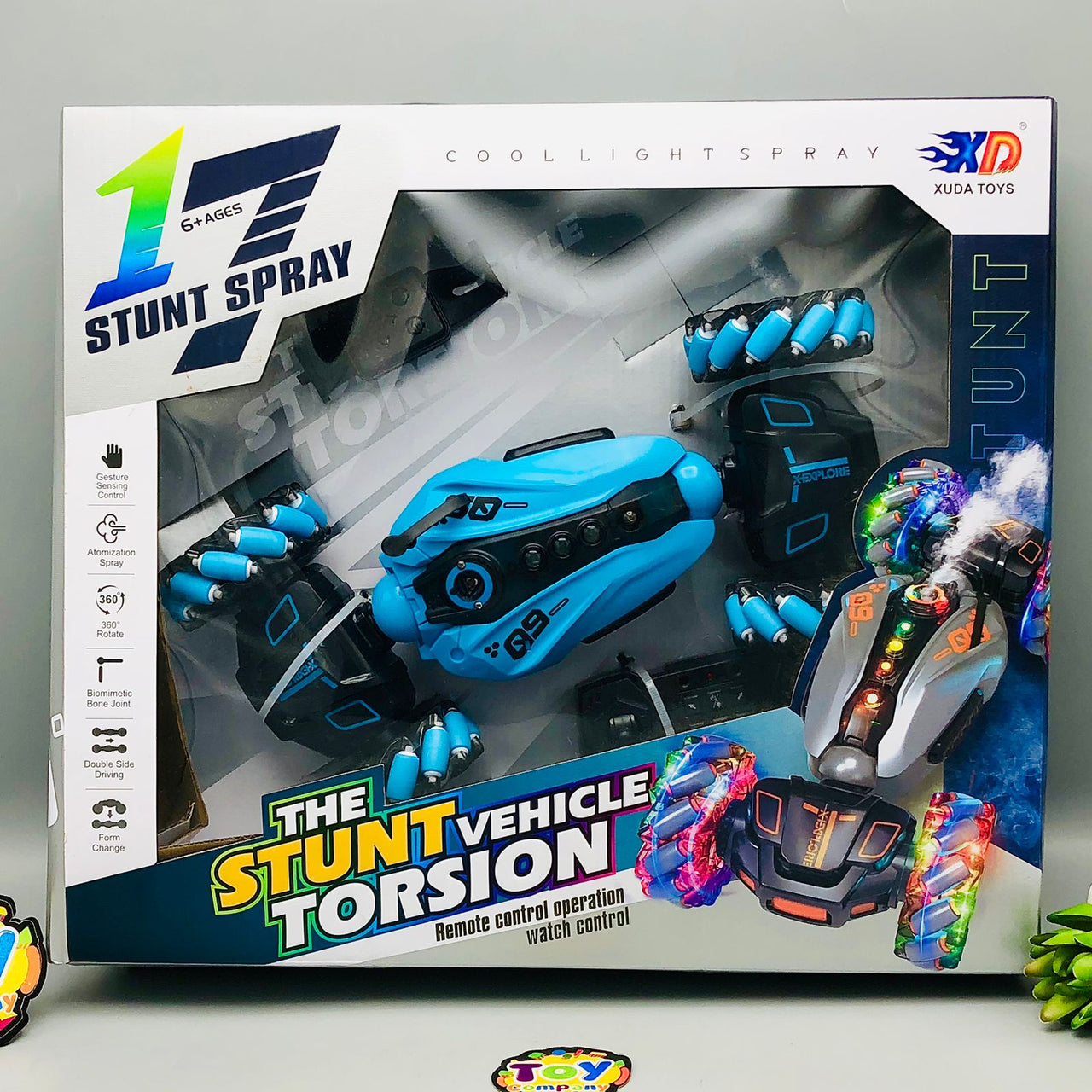 Remote & Gesture Controlled Spray Stunt Torsion Vehicle