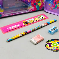 6Pcs Mini Mermaid Themed Tin Geometry Box