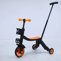 3in1 Kids Multi-functional Scooter & Convertible Tricycle - Orange