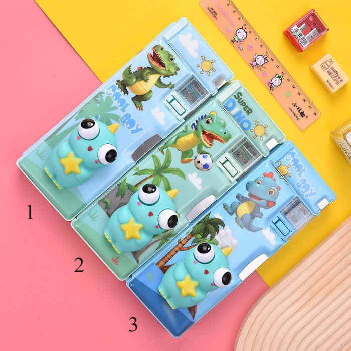 3D Dino Squishy Pop Eyes Magnetic Geometry Box