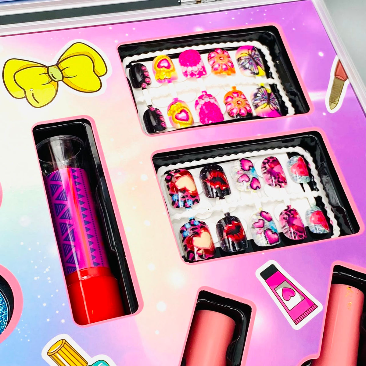 34Pcs Realistic Disney Princes Makeup Briefcase
