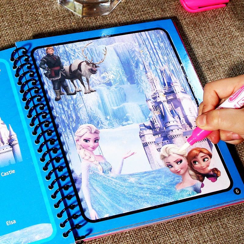 Magic Book With Invisible Ink Water Pen - Assortment