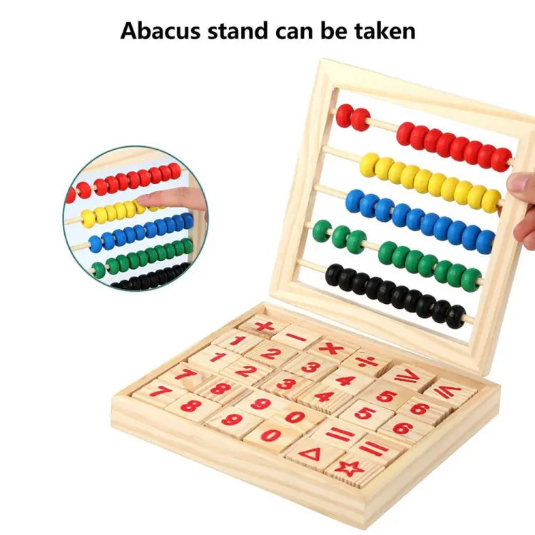 Wooden Abacus Study Calculation Blocks