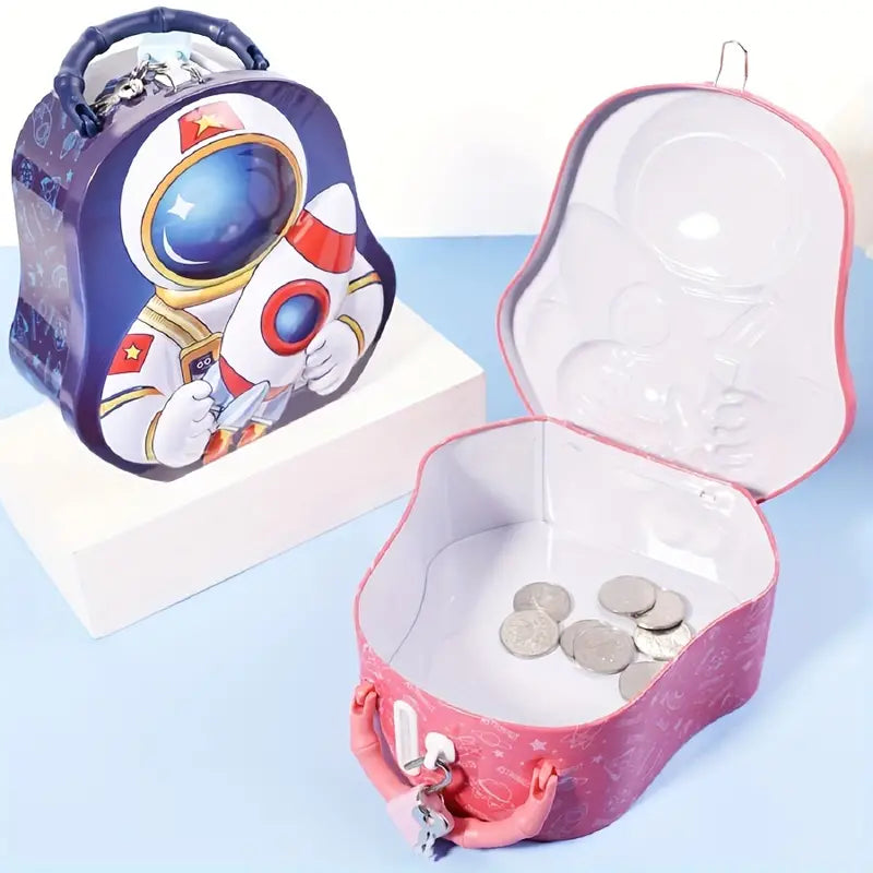 Astronaut Themed Kids Coin Saving Box