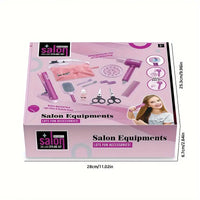 13Pcs Pretend Play Salon Equipments For Girls