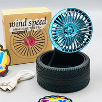 Rechargeable Silicon Tire Design Flexible Fan