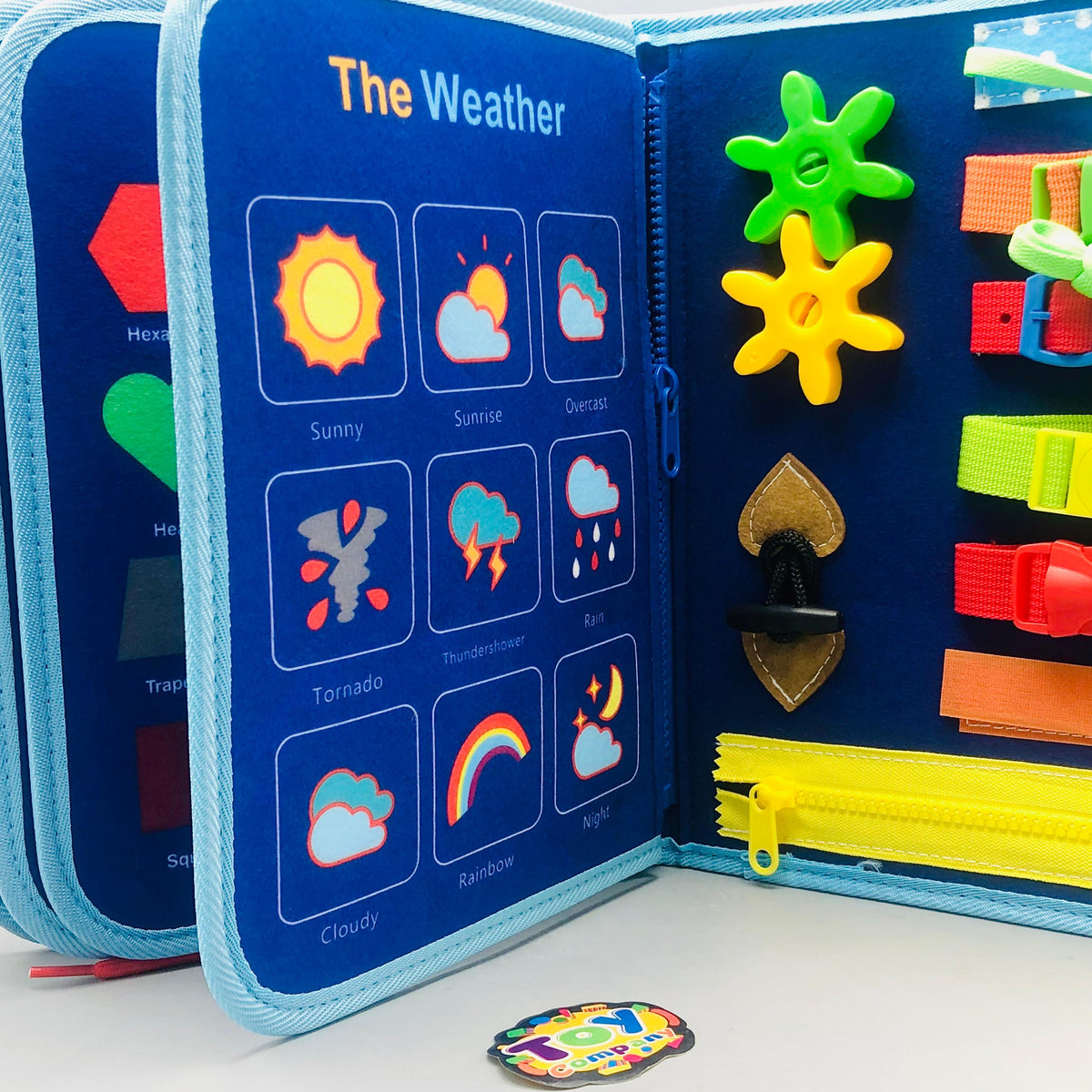 Montessori Multi-functional Activity Busy Book - Blue