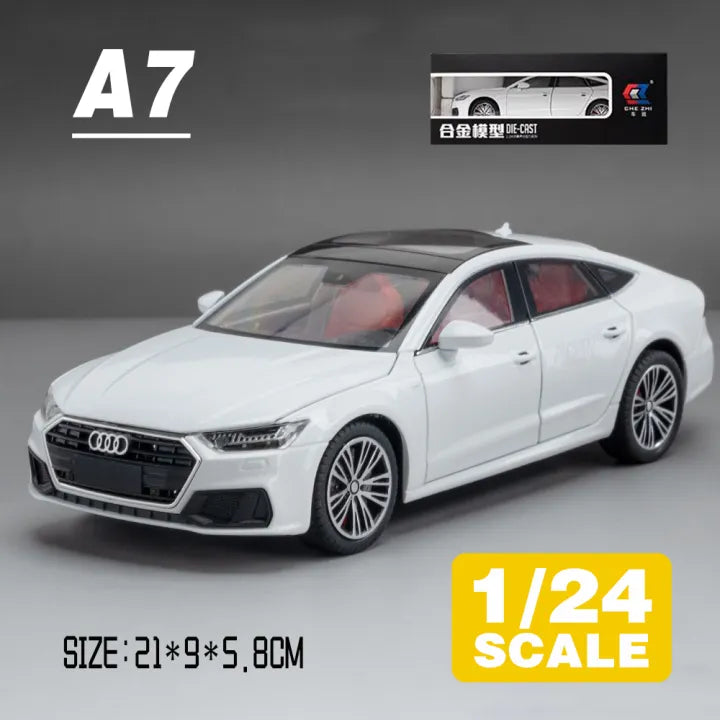 1:24 Diecast Audi A7 Model Car With Headlights