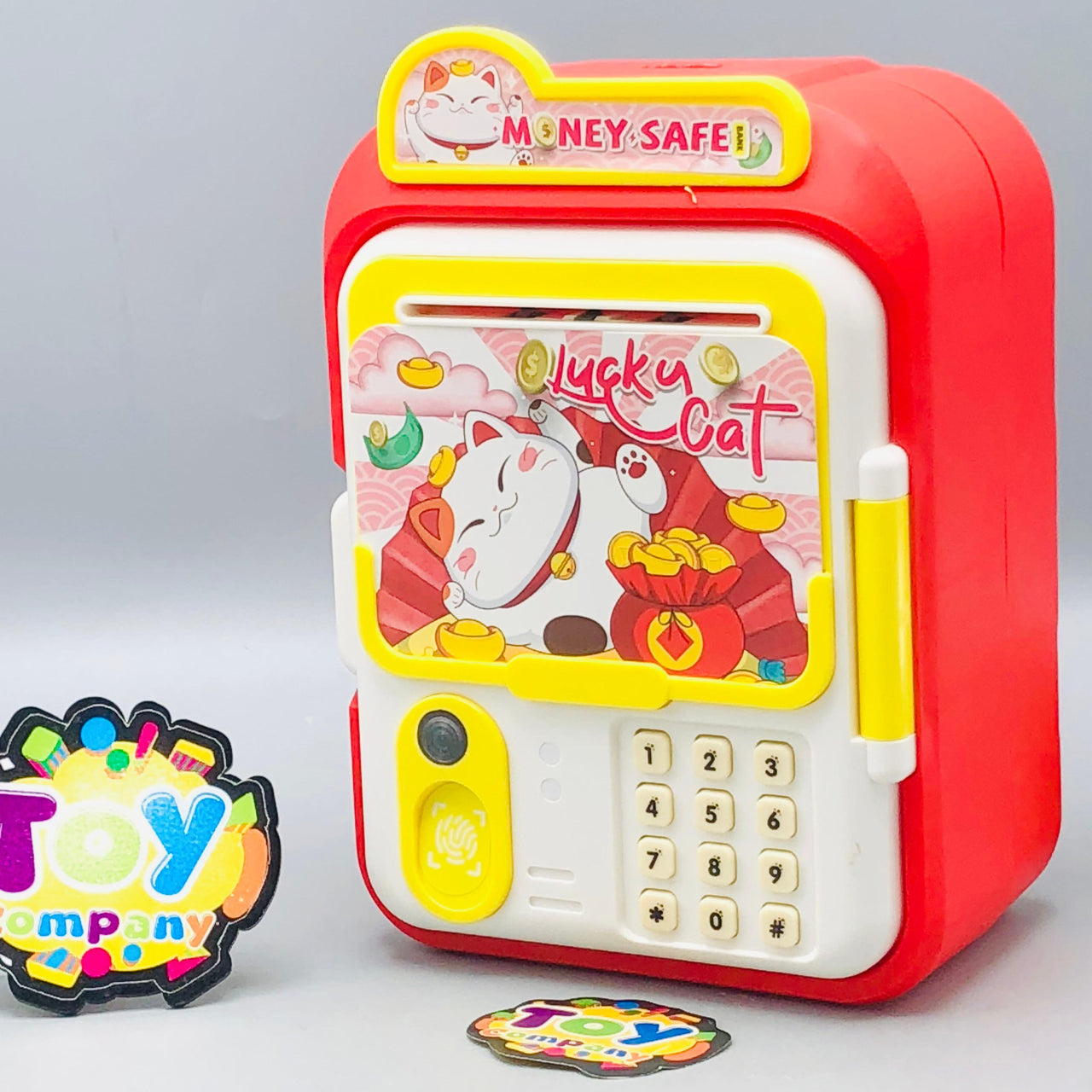 Lucky Cat Face Recognition & Fingerprint Unlock ATM Machine