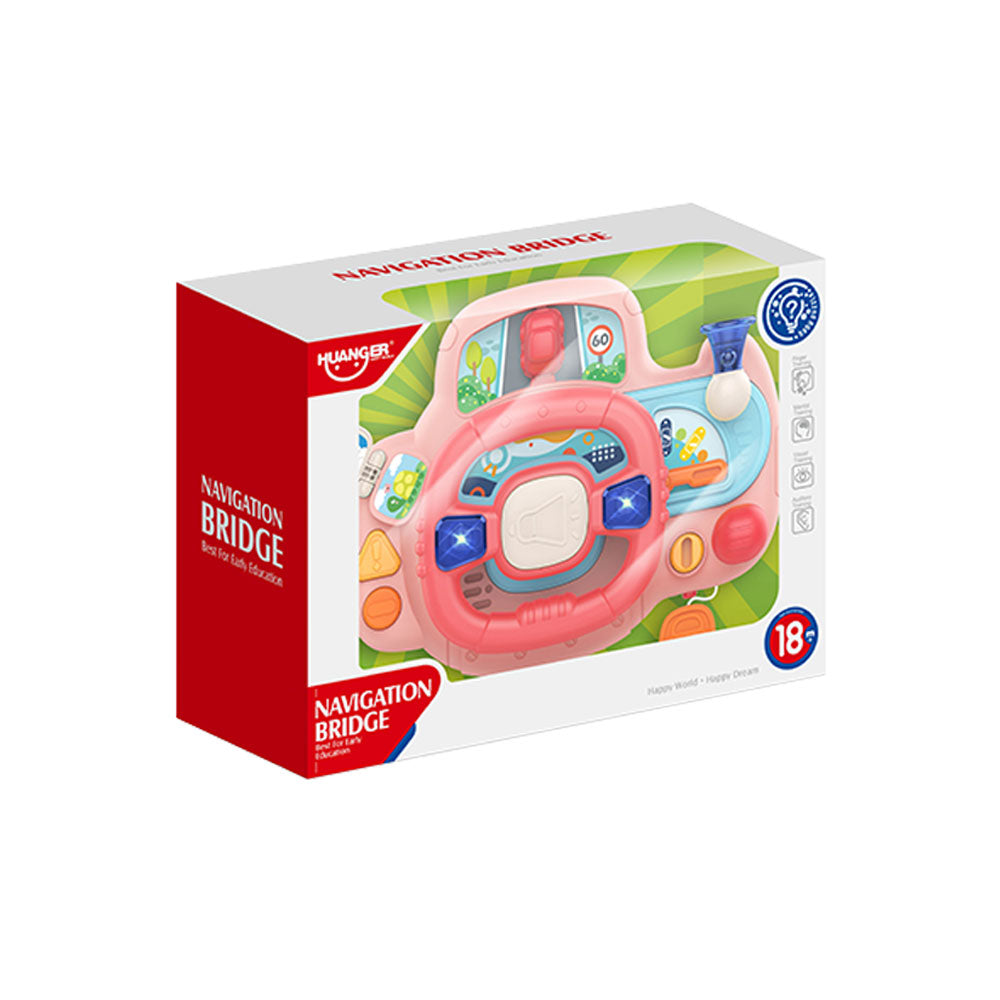 Huanger Multi-functional Kids Musical Steering Wheel