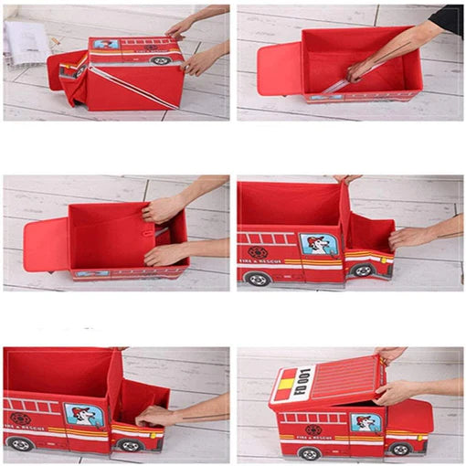 Kids Foldable Storage Box - Fire & Rescue Design