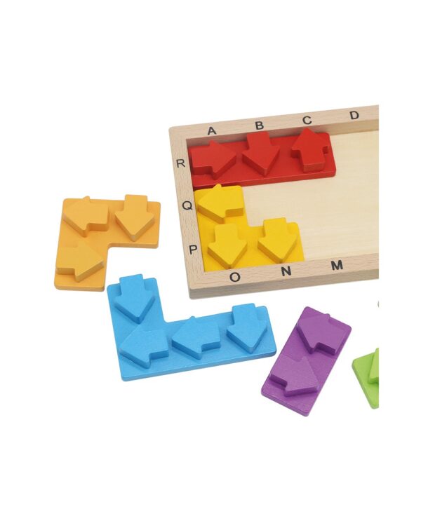 Kids Wooden Puzzle Arrow Design Game