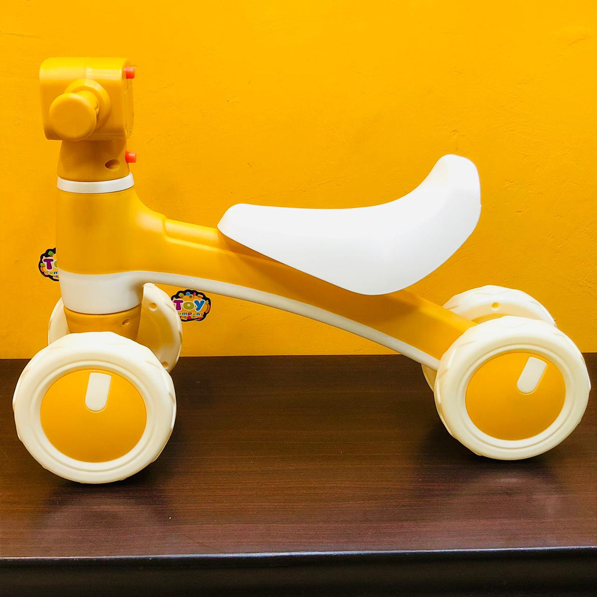 Animation Ride-on Baby Foot To Floor Balance Bike - Yellow