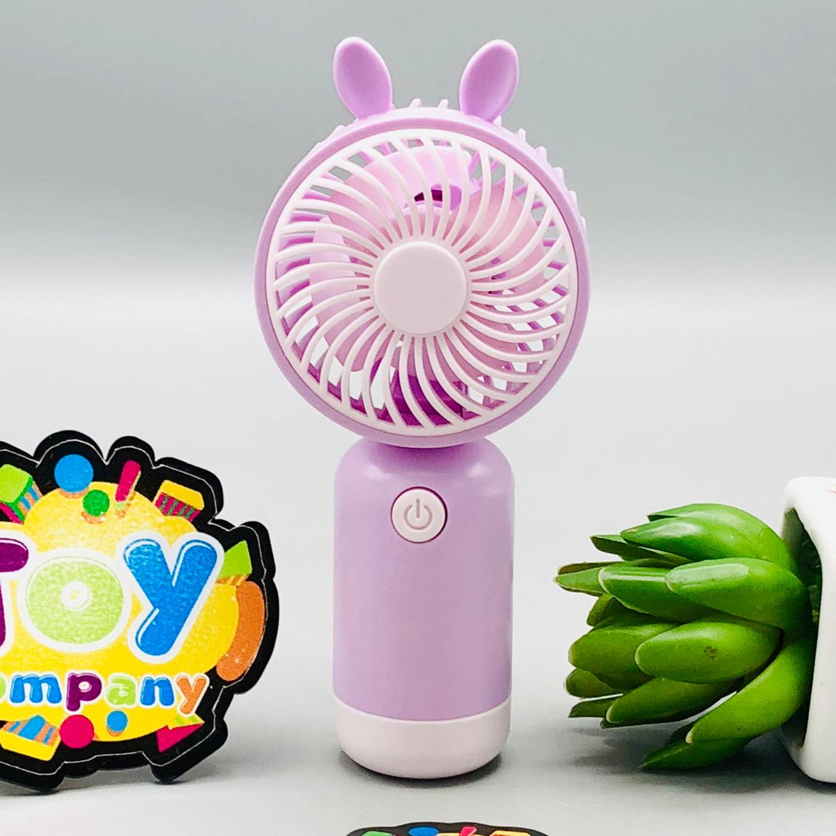 Rechargeable Mini Cartoon Rabbit Handheld Fan