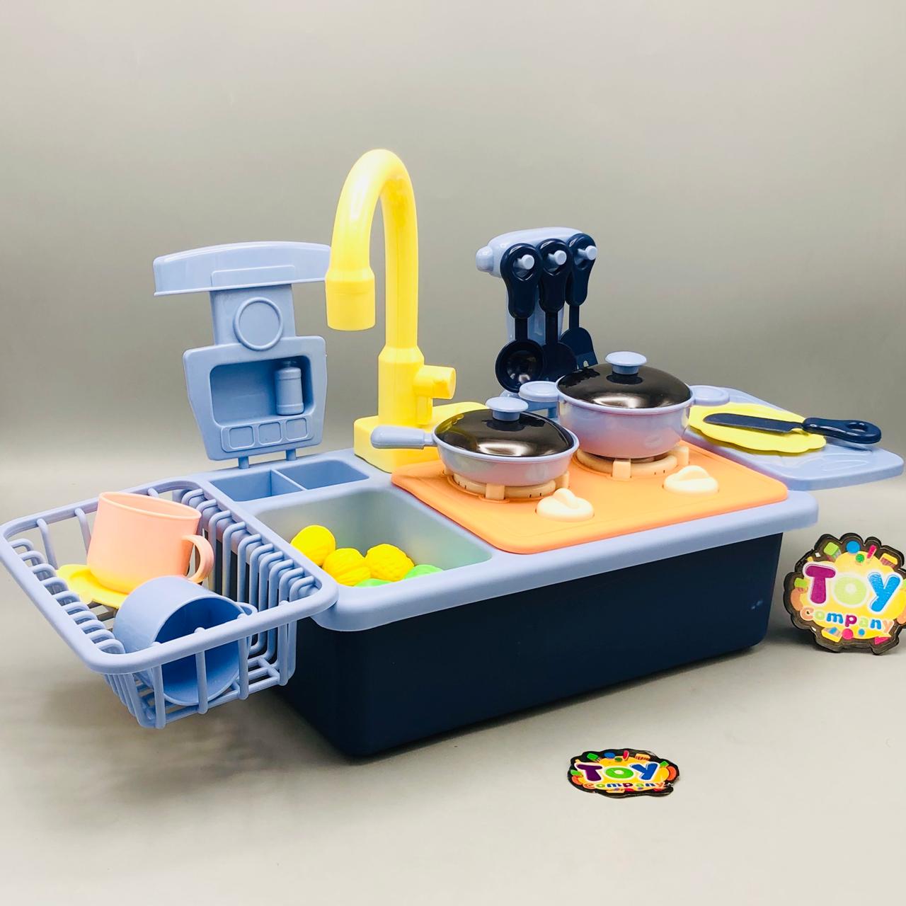 Electric Pretend Frozen Pumping Water Kitchen Sink