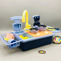 Electric Pretend Frozen Pumping Water Kitchen Sink