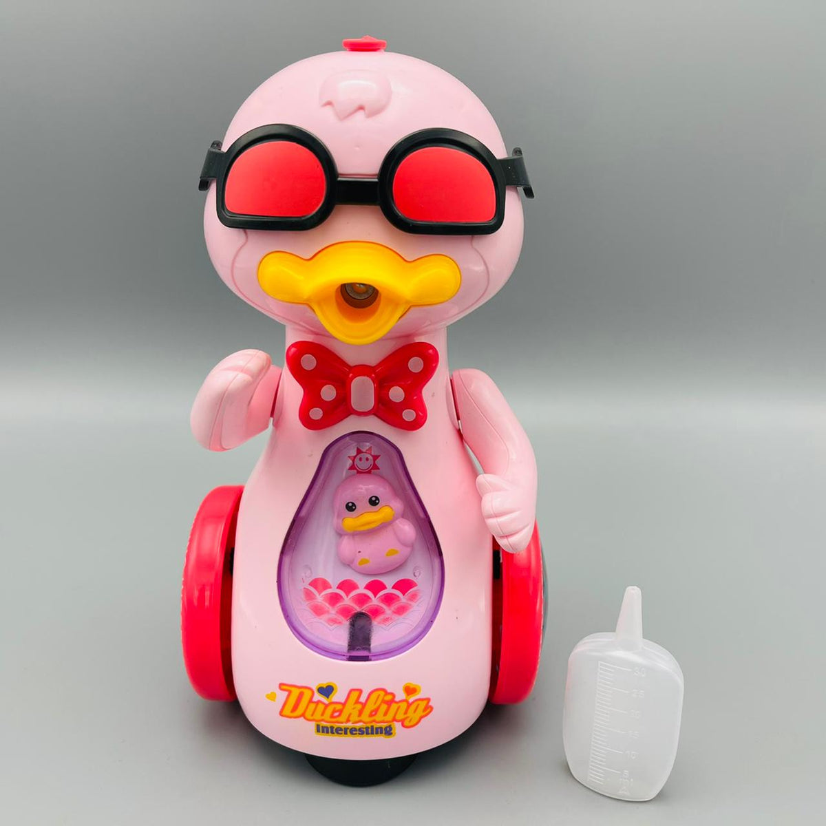 Funny Spraying Duckling