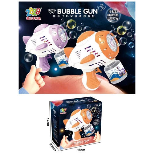 15 Holes Colorful Bubble Machine With Lights