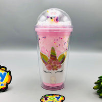 Double-Walled Snowflake Ice-cream Sipper Mug