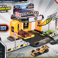 30Pcs DIY Manual Mega Garage Set With Alloy Car