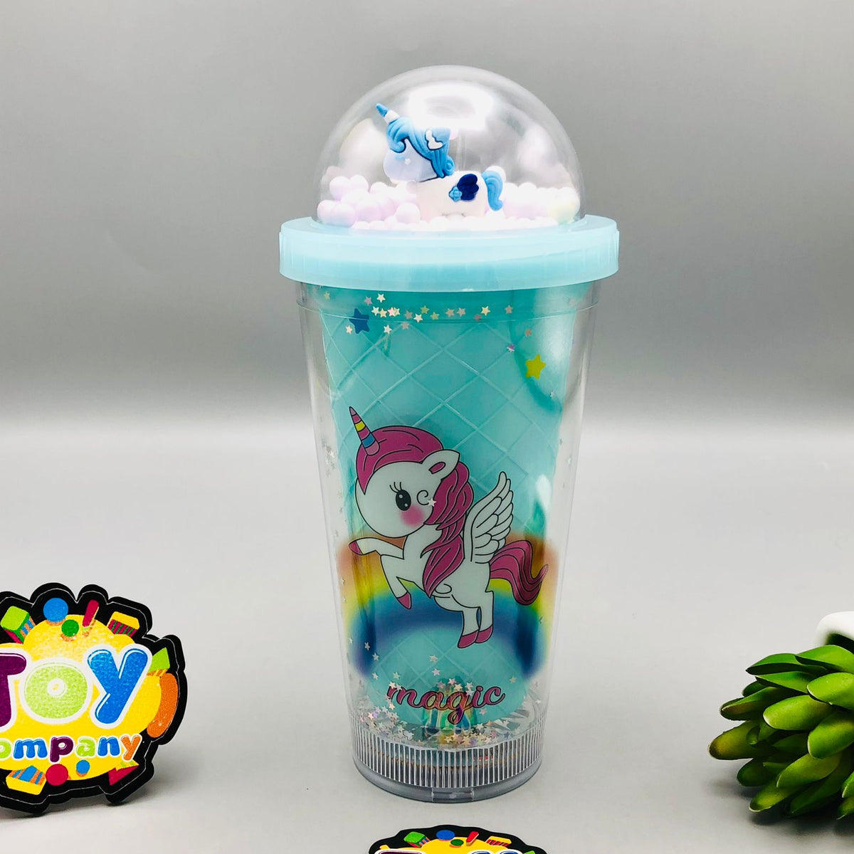 Premium Glitter Unicorn Water Mug With Cool Lights
