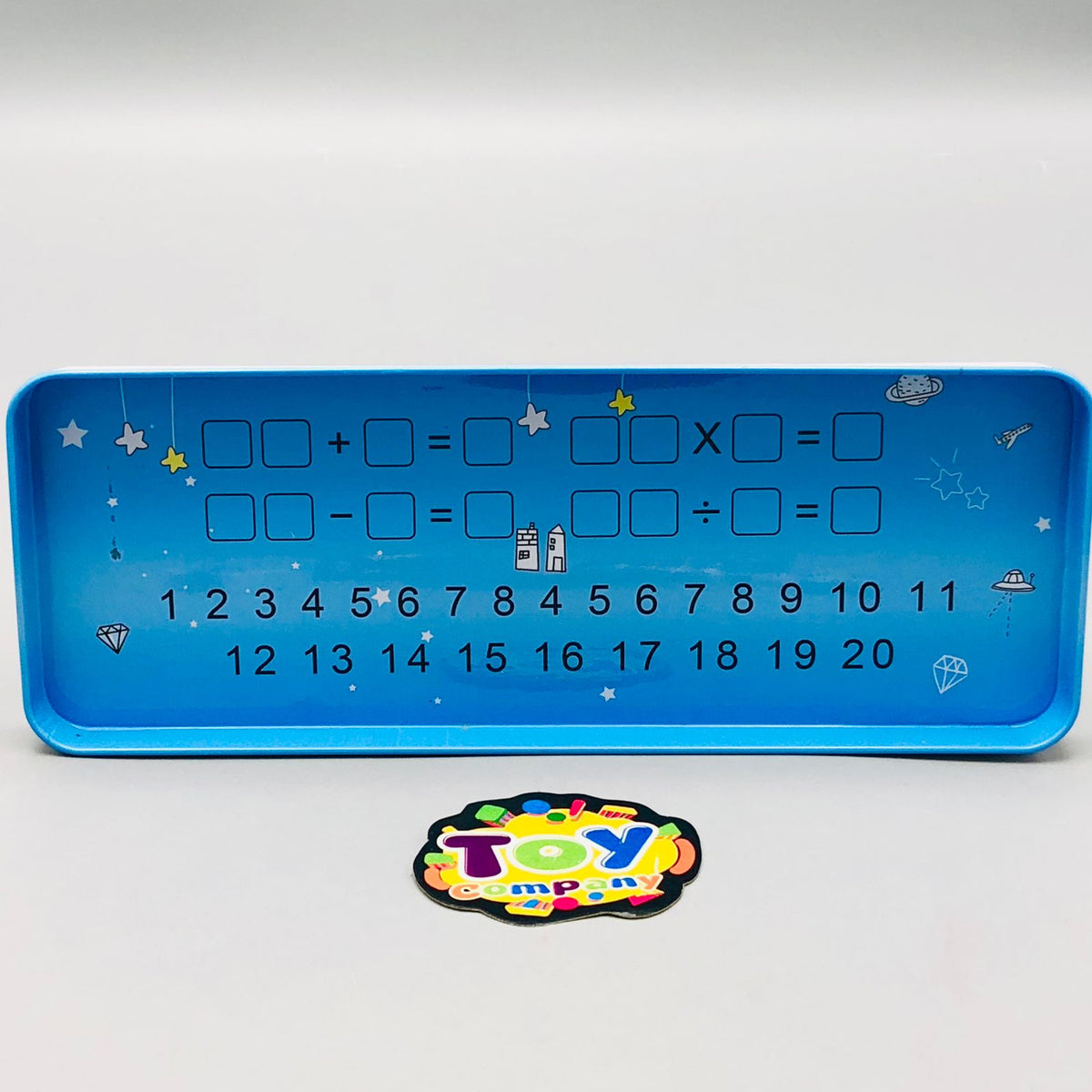 Tin Geometry Box With Stationary Set For Boys - Assortment