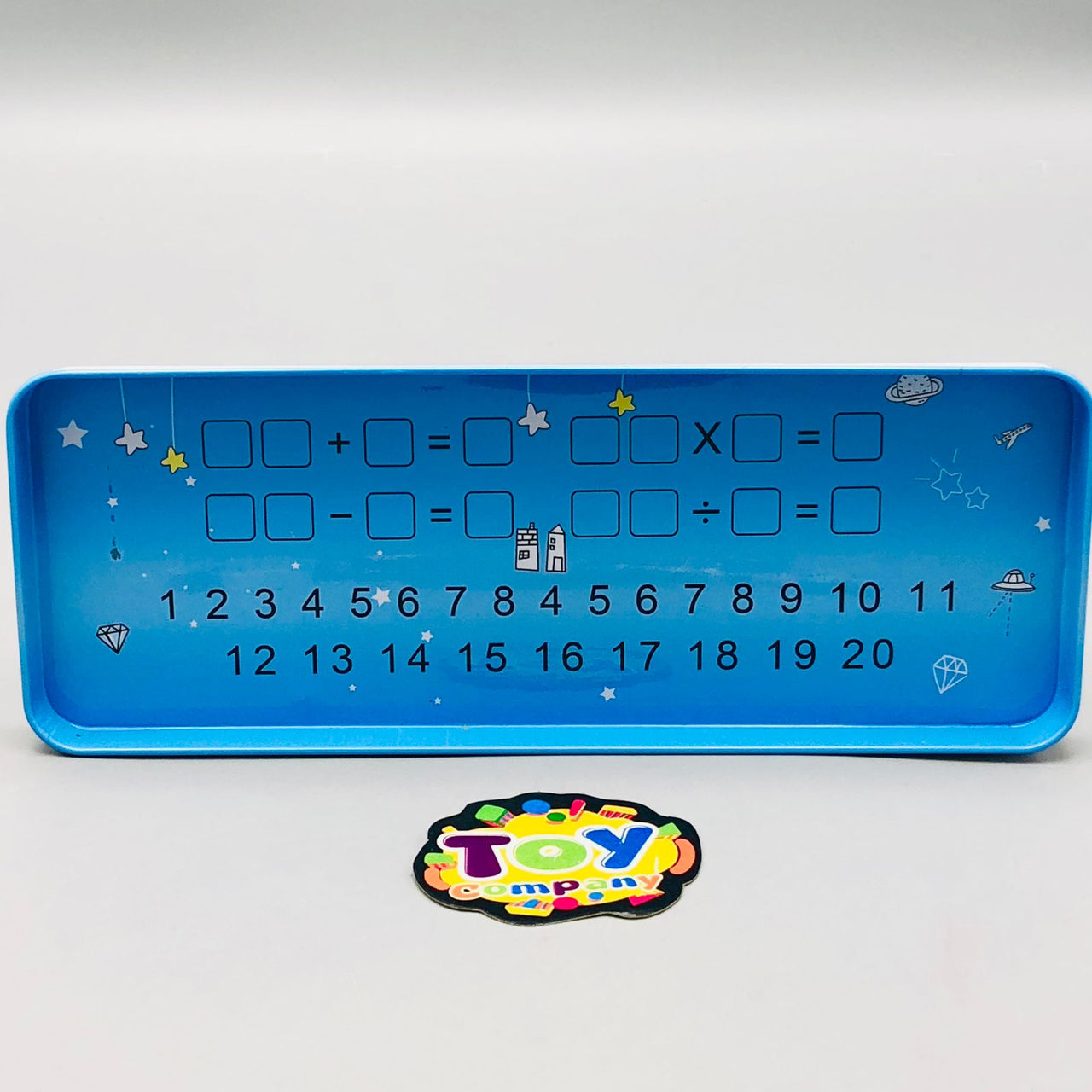 Tin Geometry Box With Stationary Set For Boys - Assortment
