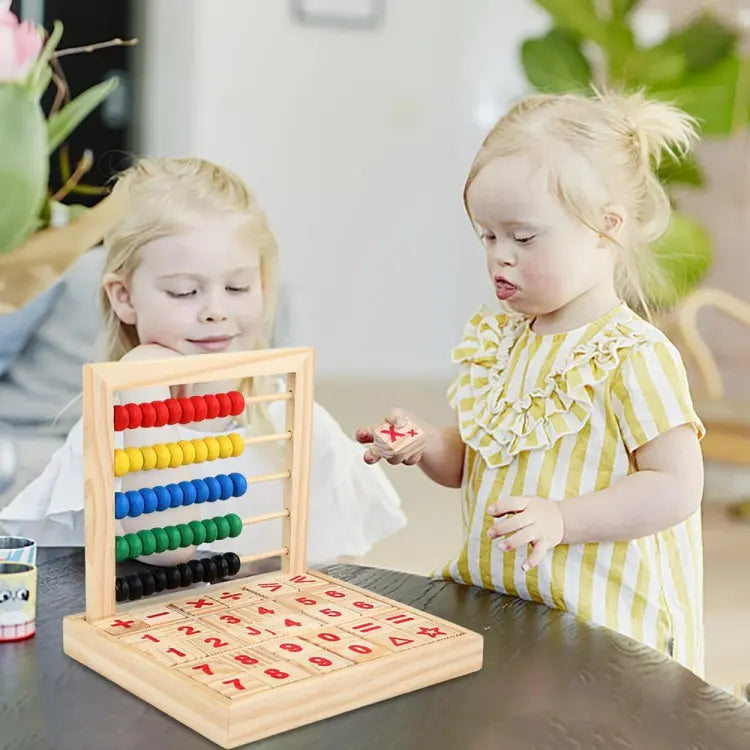 Wooden Abacus Study Calculation Blocks