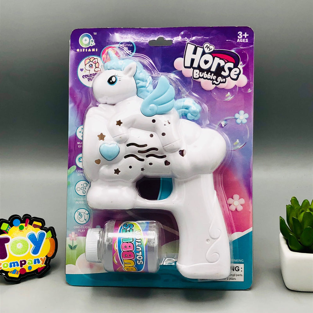 Electric Horse Colourful Bubble Gun