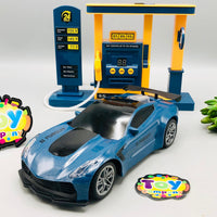 2.4GHz RC Electric Crazon Smoke Car With Petrol Station