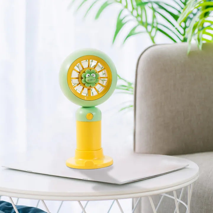 Rechargeable Cartoon Turbine Cooling Fan - Assortment
