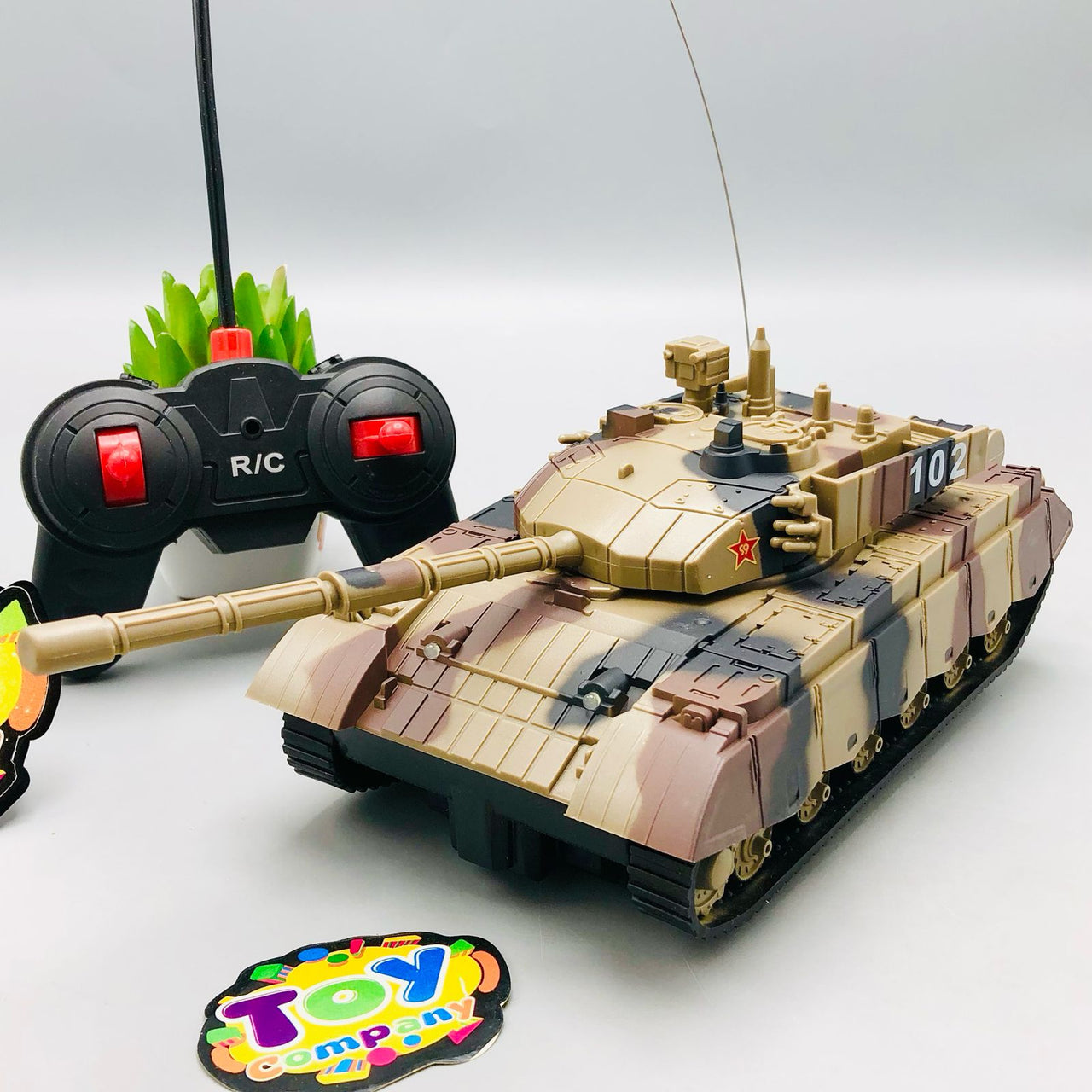 1:24 RC Military Battle Tank With Soldier