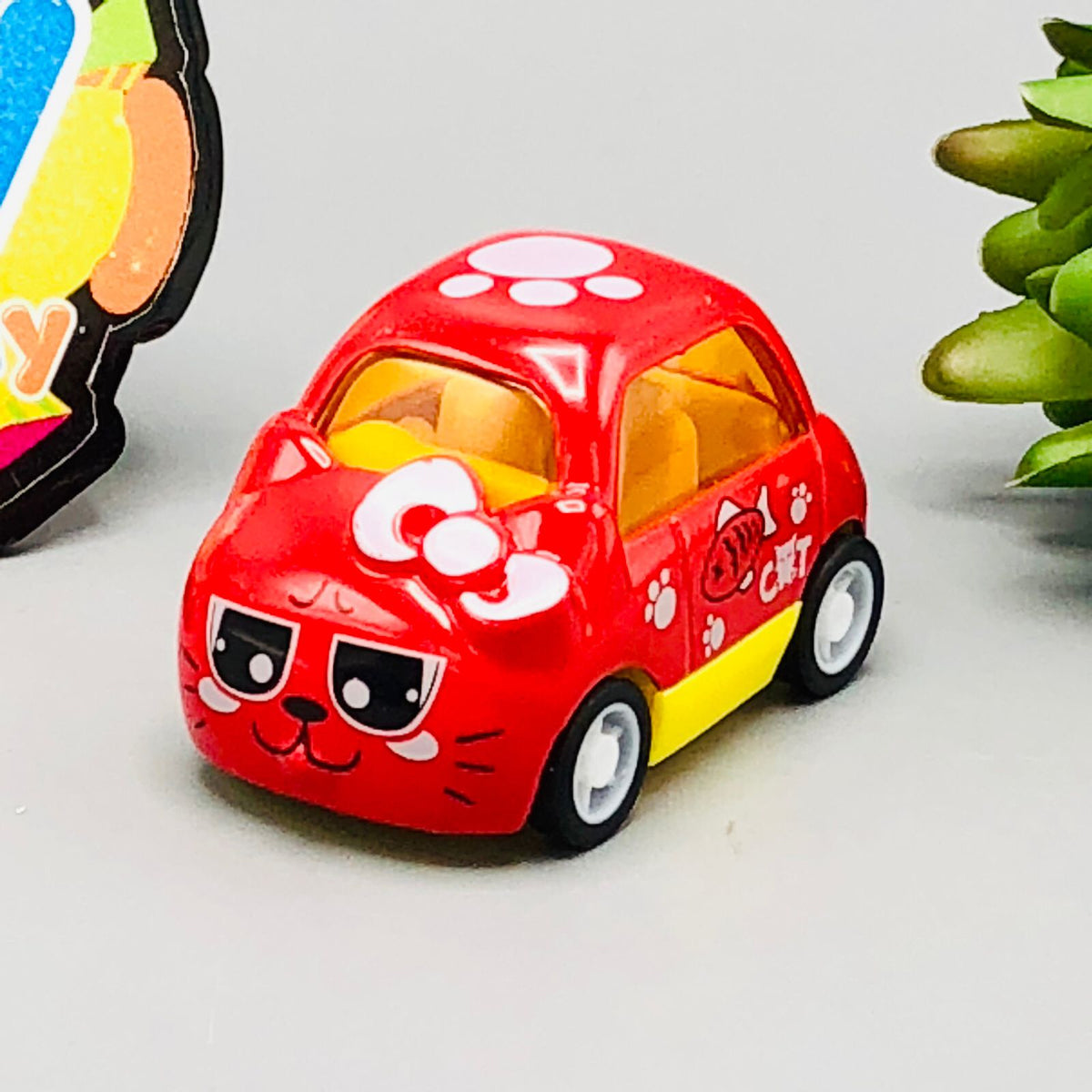 Diecast Friction Cute Animal Theme Car - Assortment