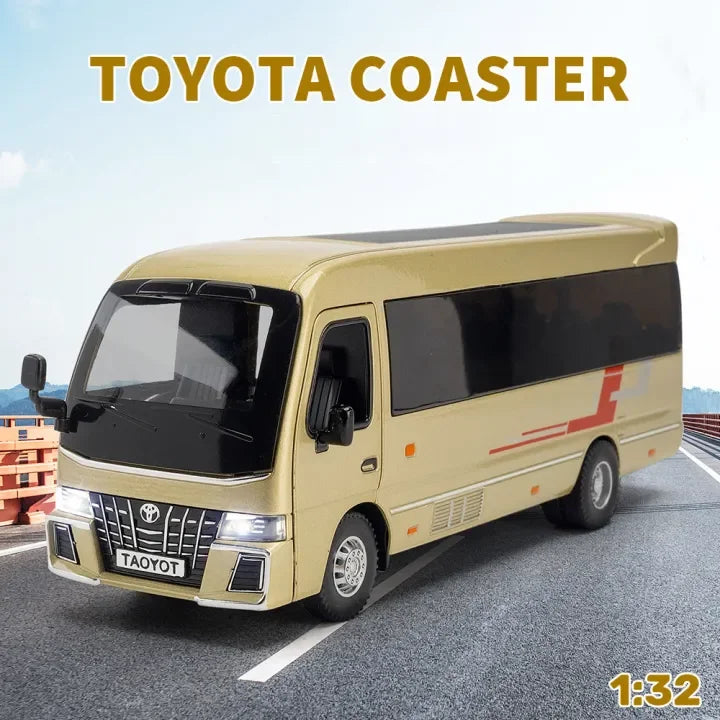 1:32 Diecast Toyota Coaster Bus Model