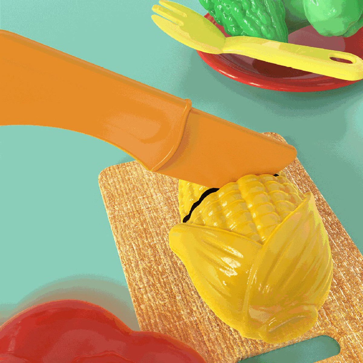 23Pcs Washing Vegetables Play Sink Table