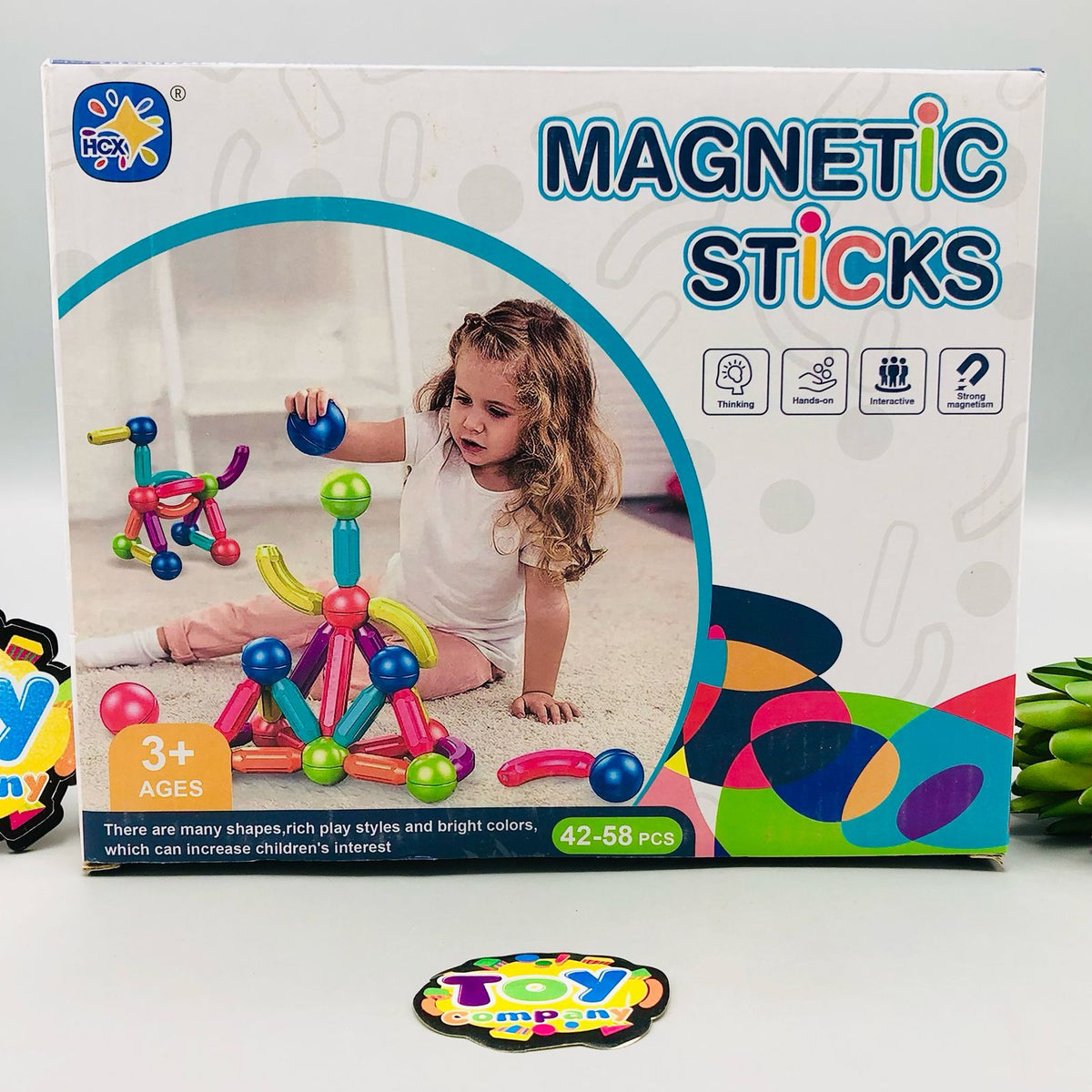 58Pcs Magnetic Building Block With Storage Bag