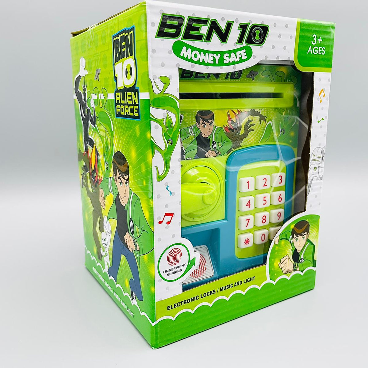 Ben 10 Piggy Bank ATM with Finger Print & Password Unlock